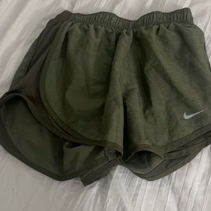 Green Nike running athletic shorts size xs